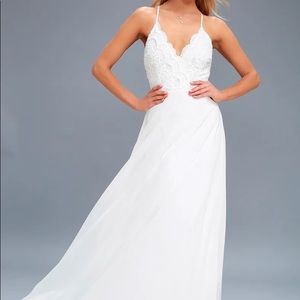 White lulu’s maxi dress